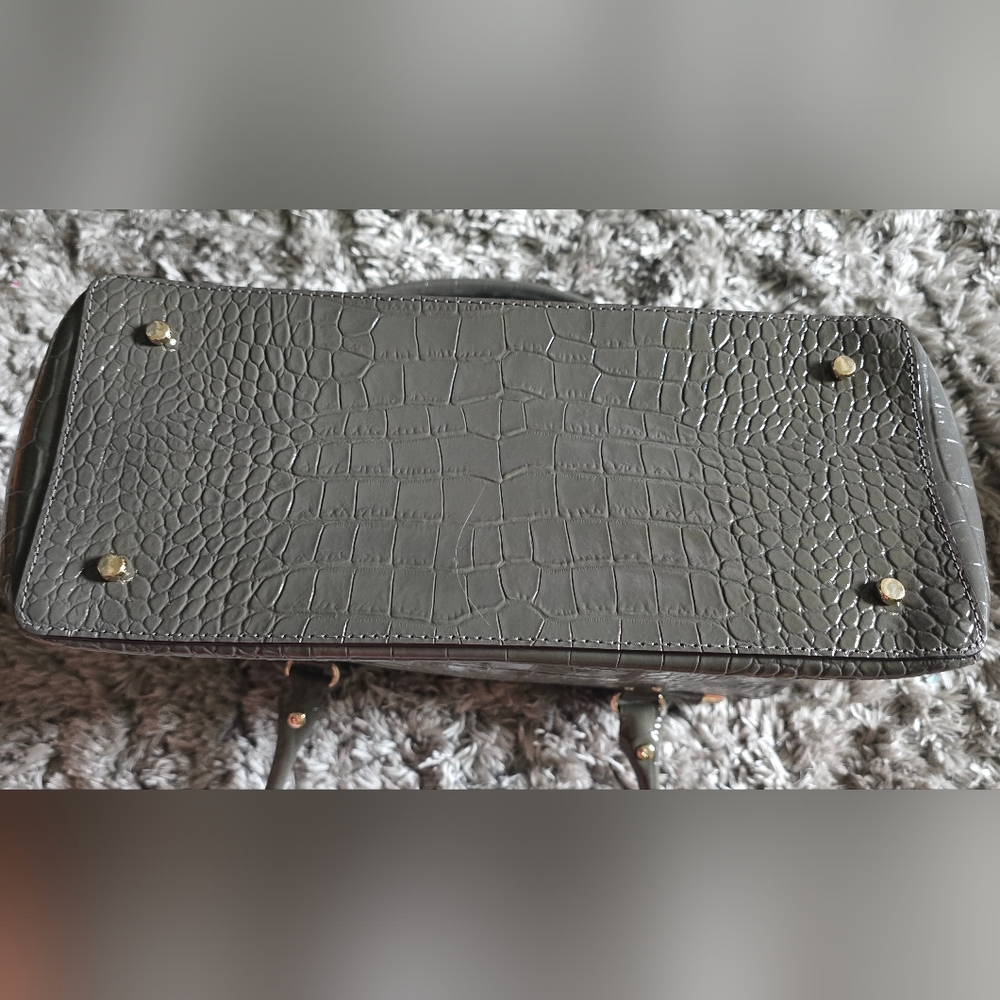 Kate Spade Knightsbridge Graphite Croc-Embossed Tote - Picture 13 of 13